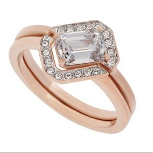 Swarovski Gallery Rose Gold plated ring